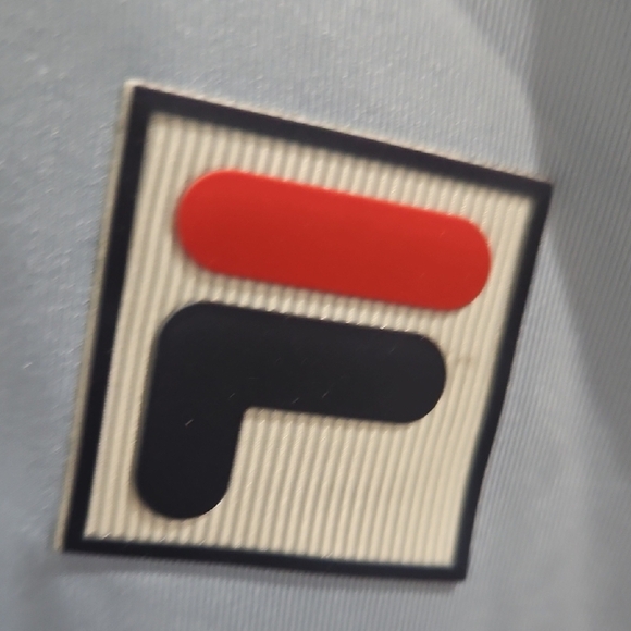 Fila Men's Light Blue and Navy Graphic Tee - Picture 2 of 6